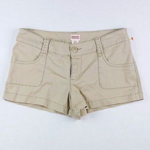 Mossimo Stretch Jean Shorts Womens Sz 7(Fit6) beig